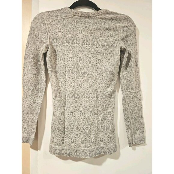Smartwool Merino 250 Women XS Base Layer Pullover Top Nordic Geometric - Picture 3 of 12